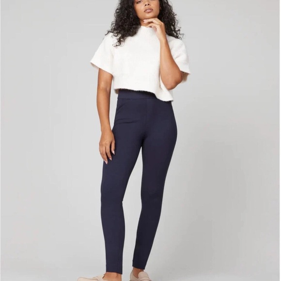SPANX Blue High-Waisted Leggings - Picture 1 of 3